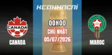Kèo nhà cái Canada vs Maroc – Vòng loại trực tiếp World Cup 00h00 ngày 05/07/2026