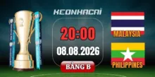 Tỷ lệ kèo Malaysia vs Philippines – Bán kết ASEAN Cup 20h00 ngày 08/08/2026